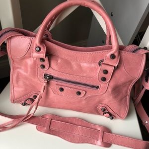 Light pink crossbody bag, balenciaga